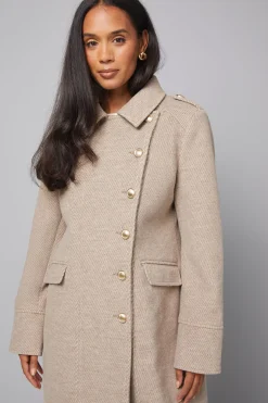 Manteau Militaire Boutonné