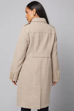 Manteau Militaire Boutonné