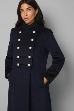 Wallis Manteau Militaire Croisé à Col Cheminée<Femme Manteaux Et Vestes D’Automne|Vestes & Manteaux