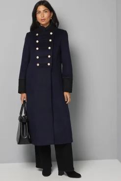 Wallis Manteau Militaire Croisé à Col Cheminée<Femme Manteaux Et Vestes D’Automne|Vestes & Manteaux