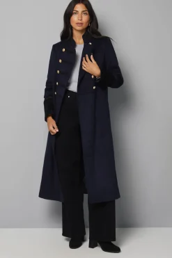 Wallis Manteau Militaire Croisé à Col Cheminée<Femme Manteaux Et Vestes D’Automne|Vestes & Manteaux