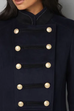 Wallis Manteau Militaire Croisé à Col Cheminée<Femme Manteaux Et Vestes D’Automne|Vestes & Manteaux