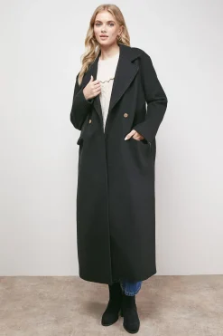 Manteau Mi-Long avec Ceinture Nouée