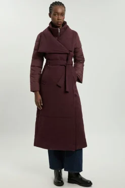 KarenMillen Manteau mi-long ceinturé hybride matelassé en mélange de laine.<Femme Vestes & Manteaux