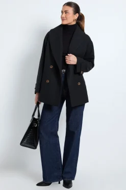 Wallis Manteau Mi-Long à Col Châle et Double Boutonnage<Femme Manteaux Et Vestes D’Automne|Vestes & Manteaux