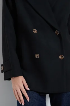 Wallis Manteau Mi-Long à Col Châle et Double Boutonnage<Femme Manteaux Et Vestes D’Automne|Vestes & Manteaux