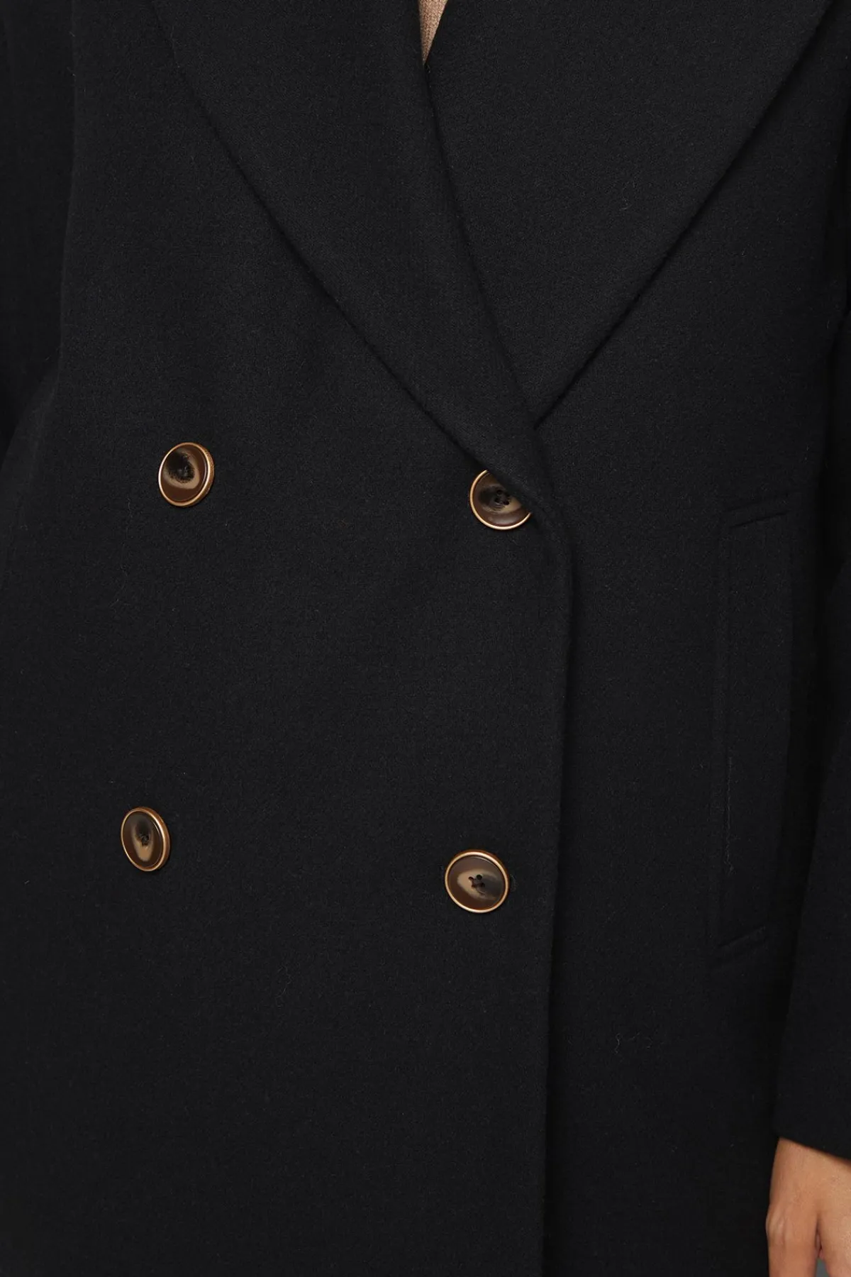 Wallis Manteau Mi-Long à Col Châle et Double Boutonnage<Femme Manteaux Et Vestes D’Automne|Vestes & Manteaux