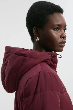 KarenMillen Manteau Mi-Long en Duvet Véritable avec Ceinture<Femme Manteaux Et Vestes D’Automne|Vestes & Manteaux