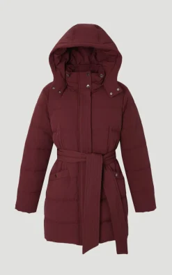 KarenMillen Manteau Mi-Long en Duvet Véritable avec Ceinture<Femme Manteaux Et Vestes D’Automne|Vestes & Manteaux