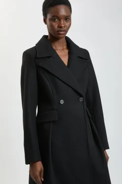 Manteau Mi-long Évasé En Laine Ajusté Petite