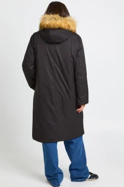 boohoo Manteau parka à capuche doublé de fourrure<Femme Vestes & Manteaux