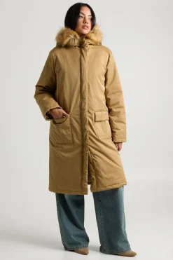 boohoo Manteau parka à capuche doublé de fourrure<Femme Vestes & Manteaux