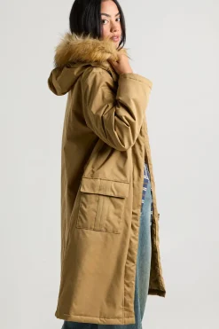boohoo Manteau parka à capuche doublé de fourrure<Femme Vestes & Manteaux