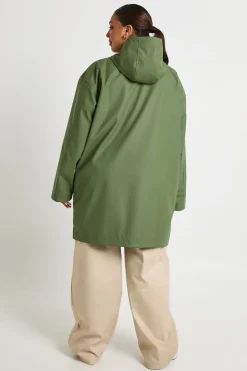 boohoo Manteau parka mi-long rubberisé pour la pluie<Femme Vestes & Manteaux