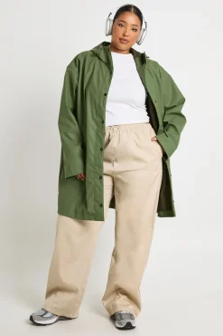boohoo Manteau parka mi-long rubberisé pour la pluie<Femme Vestes & Manteaux