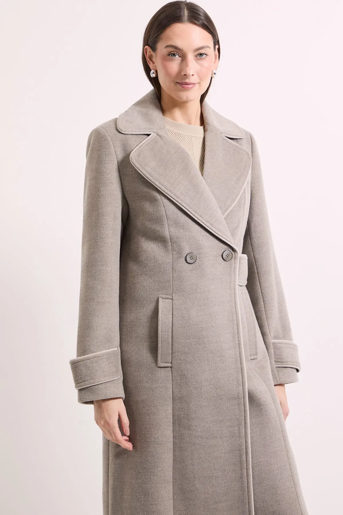 Wallis Manteau à Passepoil Contrastant Principles by<Femme Vestes & Manteaux