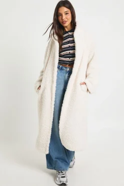 Manteau Teddy long en fourrure