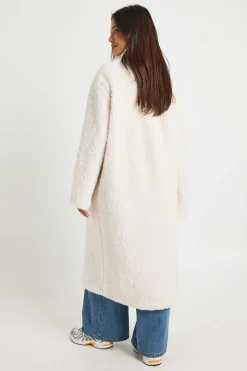 Manteau Teddy long en fourrure