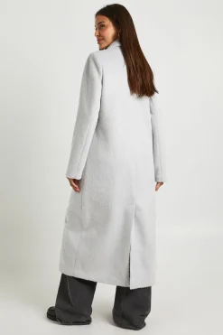 Manteau texturé en mélange de laine