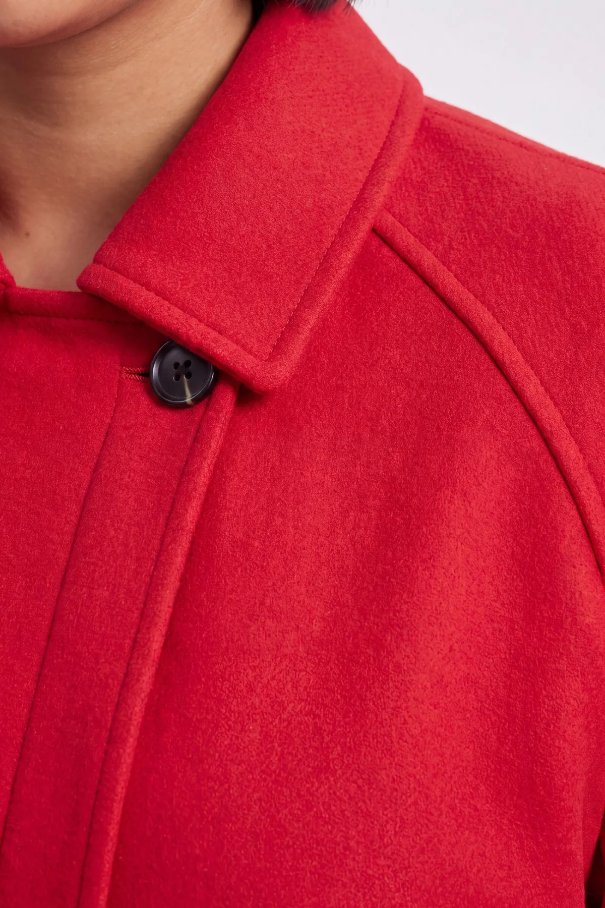 KarenMillen Manteau Trench Court En Laine Grande Taille<Femme Vestes & Manteaux|Trenchs