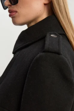 KarenMillen Manteau Trench Maxi Cintré en Mélange Laine et synthétique<Femme Tailleurs|Manteaux Et Vestes D’Automne