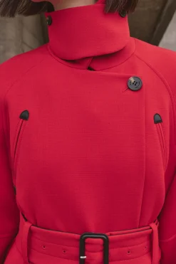 Manteau Trench Tailleur En Laine