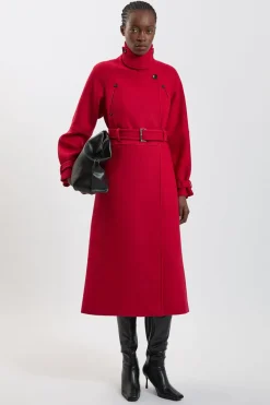 Manteau Trench Tailleur En Laine