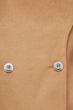 Manteau Veste Longue à Écharpe Cousue