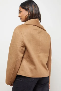 Manteau Veste Longue à Écharpe Cousue