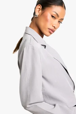 Marl Boxy Crop Blazer