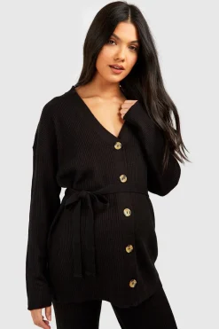 Maternité Cardigan Tricoté & Ensemble Coordonné Pantalon Large