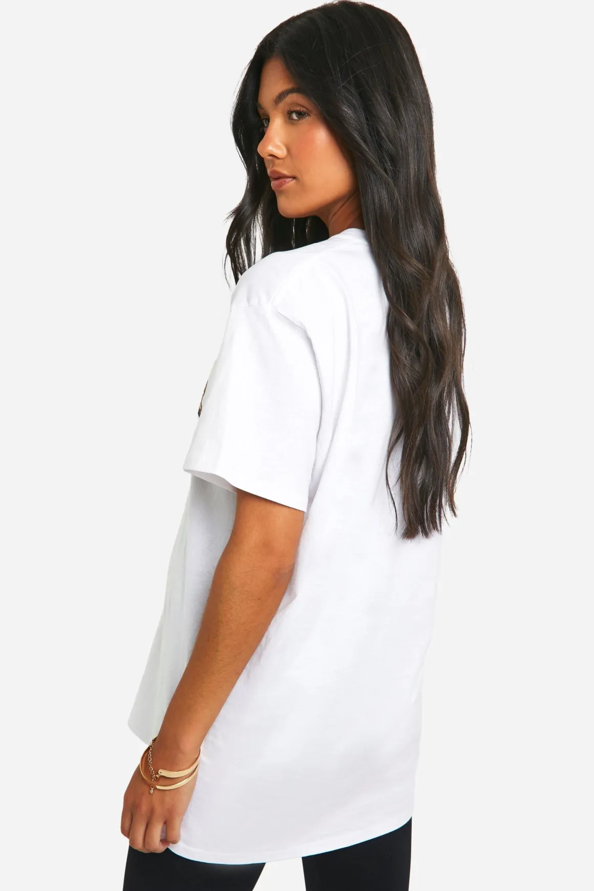 Maternité Mama T-shirt oversize à motif léopard