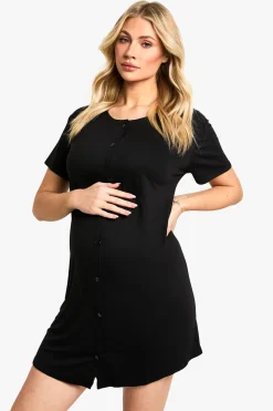 boohoo Maternité Noël Imprimé Fair Isle Ensemble de 2 nuisettes boutonnées effet pêche<Femme Pyjamas