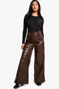 Maternité Pantalon en synthétique à jambes larges