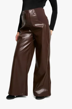 Maternité Pantalon en synthétique à jambes larges