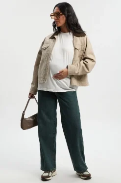 Maternity Over The Bump Wide Leg Jeans