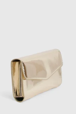 Metallic Fold Over Clutch Bag devient Pochette métallique à rabat