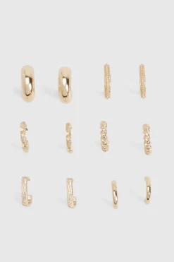 boohoo Mini Boucles d'Oreilles Créoles 6 Pack< Boucles D'Oreilles