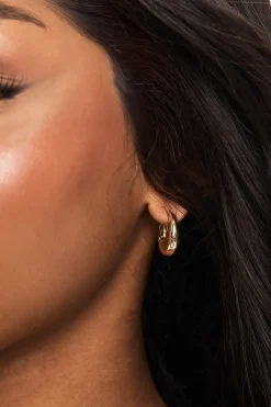 Mini boucles d'oreilles Huggie épaisses