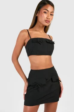 Mini Bow Pocket Detail Crop