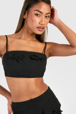 Mini Bow Pocket Detail Crop