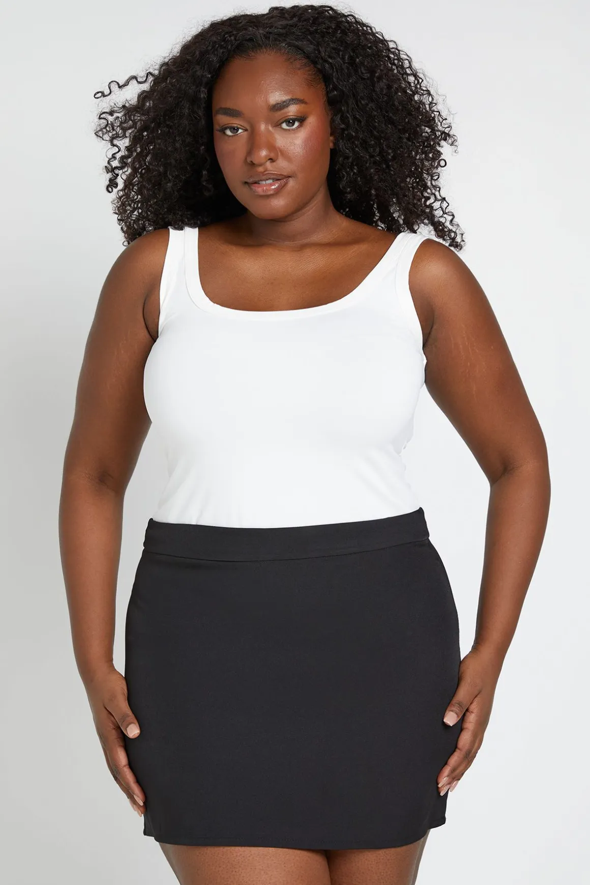 Mini-jupe Ajustée Grande Taille