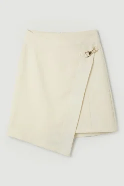 Mini-jupe Asymétrique Bandage Moulante