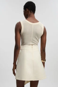 Mini-jupe Asymétrique Bandage Moulante