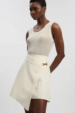Mini-jupe Asymétrique Bandage Moulante