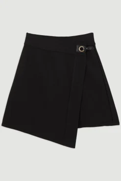 Mini-Jupe Asymétrique Bandage Moulante Petite Taille