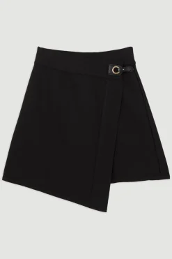 KarenMillen Mini-Jupe Asymétrique Moulante à Bandage pour Silhouette Grande Taille<Femme Jupes|Jupes