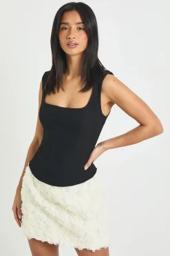 Mini-jupe Crêpe Rose Petite Taille