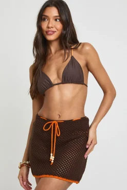 Mini-jupe De Plage Au Crochet