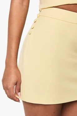 boohoo Mini Jupe à Détail de Bouton Latéral<Femme Jupes|Jupes